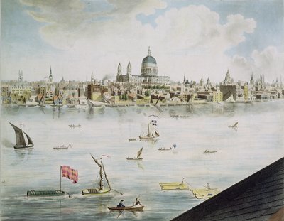 Veduta panoramica di Londra, 1792-93 da Robert Barker